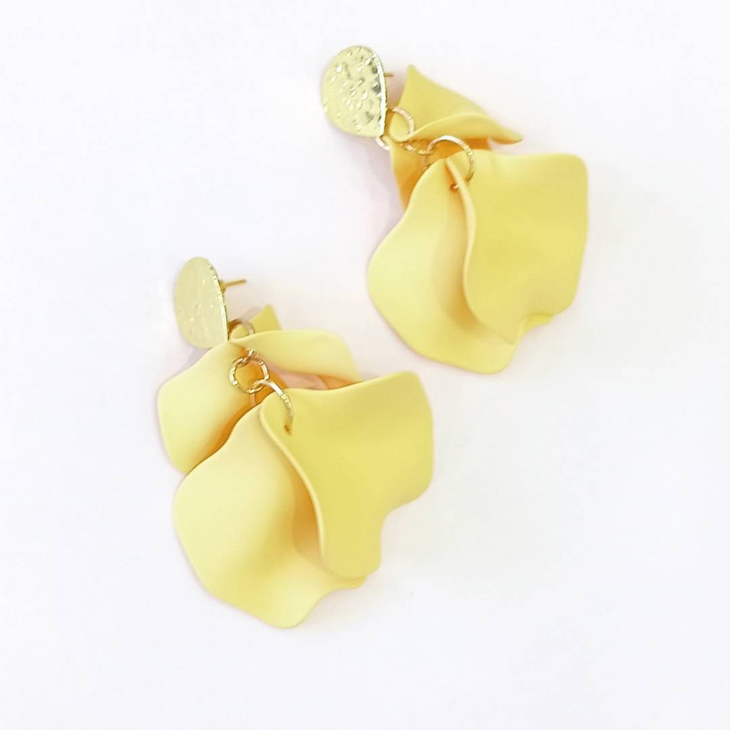[MBBGVLG YW] Aretes Buganvilia  Gota (Amarillo)