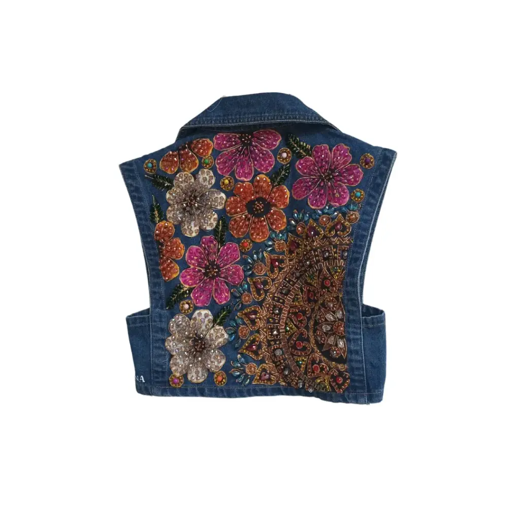Chaleco Mandala Flores