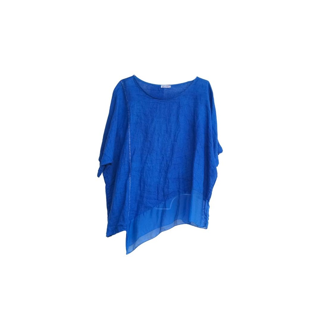 [A3434 / 9661-AZ] Blusa Tropea (Azul Rey)