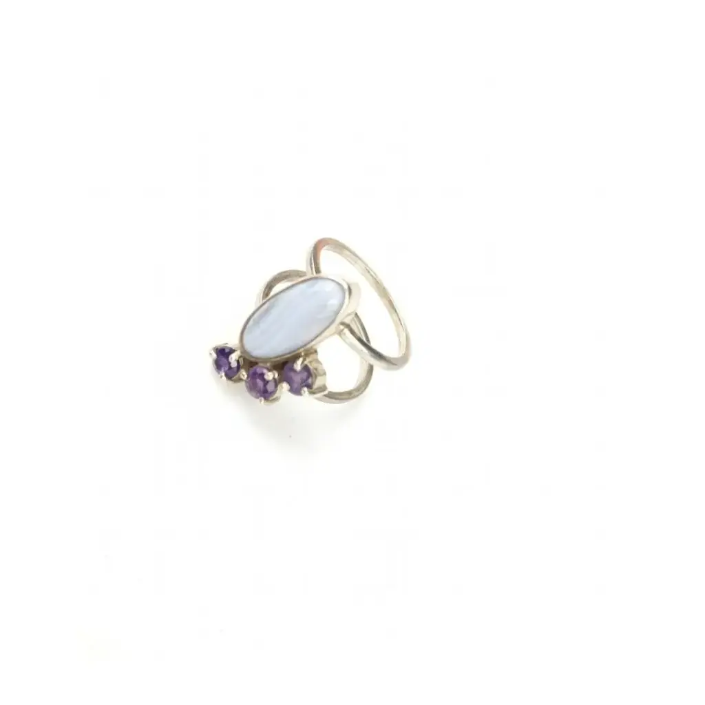 Anillo Encaje Azul