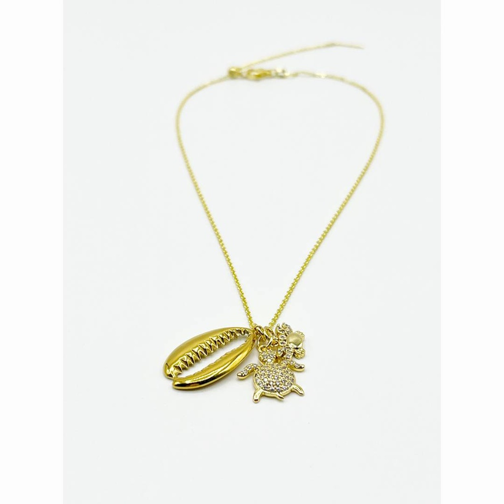 Cadena concha de Mar Y Tortuga 