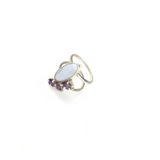 Anillo Encaje Azul