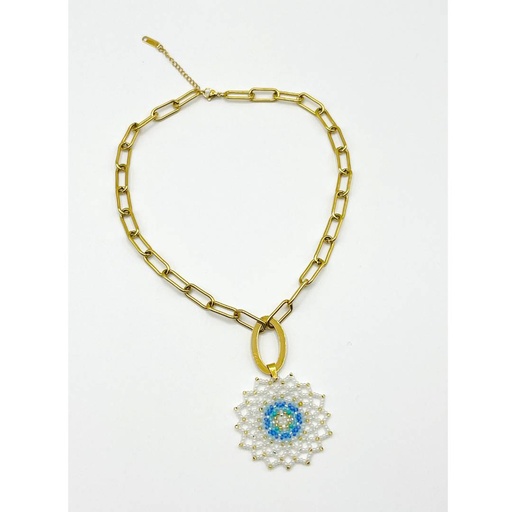 [CO05] Collar Mandala cadena Love