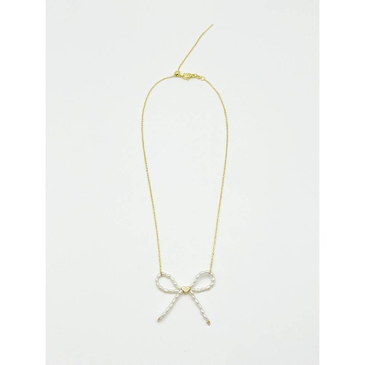 [CM02] Collar Lazo Perlas cultivadas