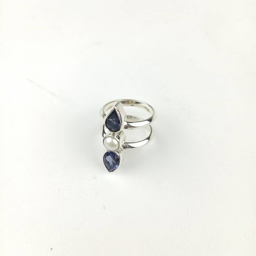 [R3892] Anillo Luna Doble