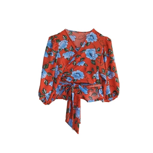 [TC7 NA] Blusa Envolvente Estampada