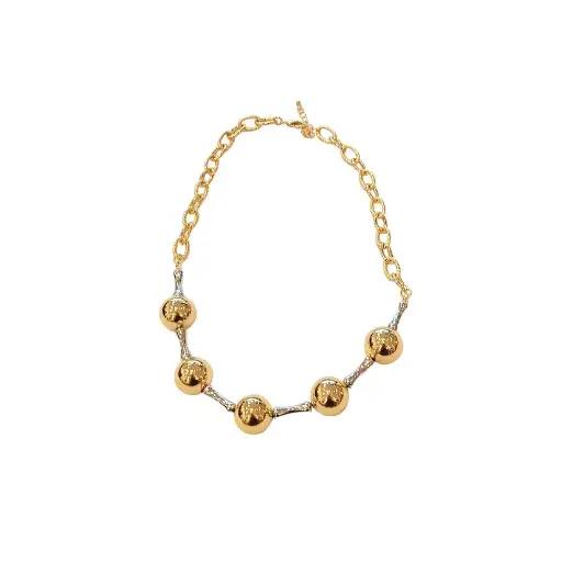Collar Esferas Bicolor