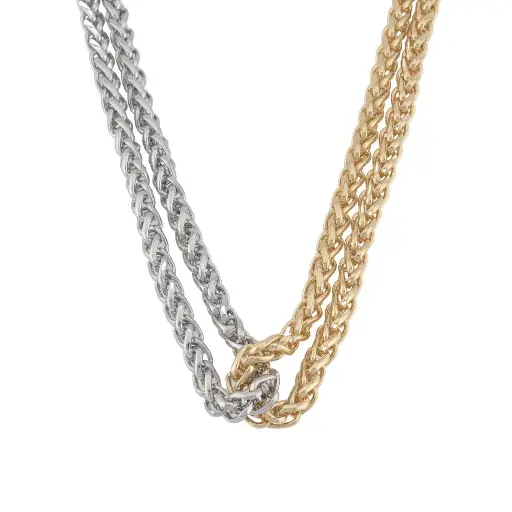 [4 CH-NE-3986] Collar Cordón Bicolor